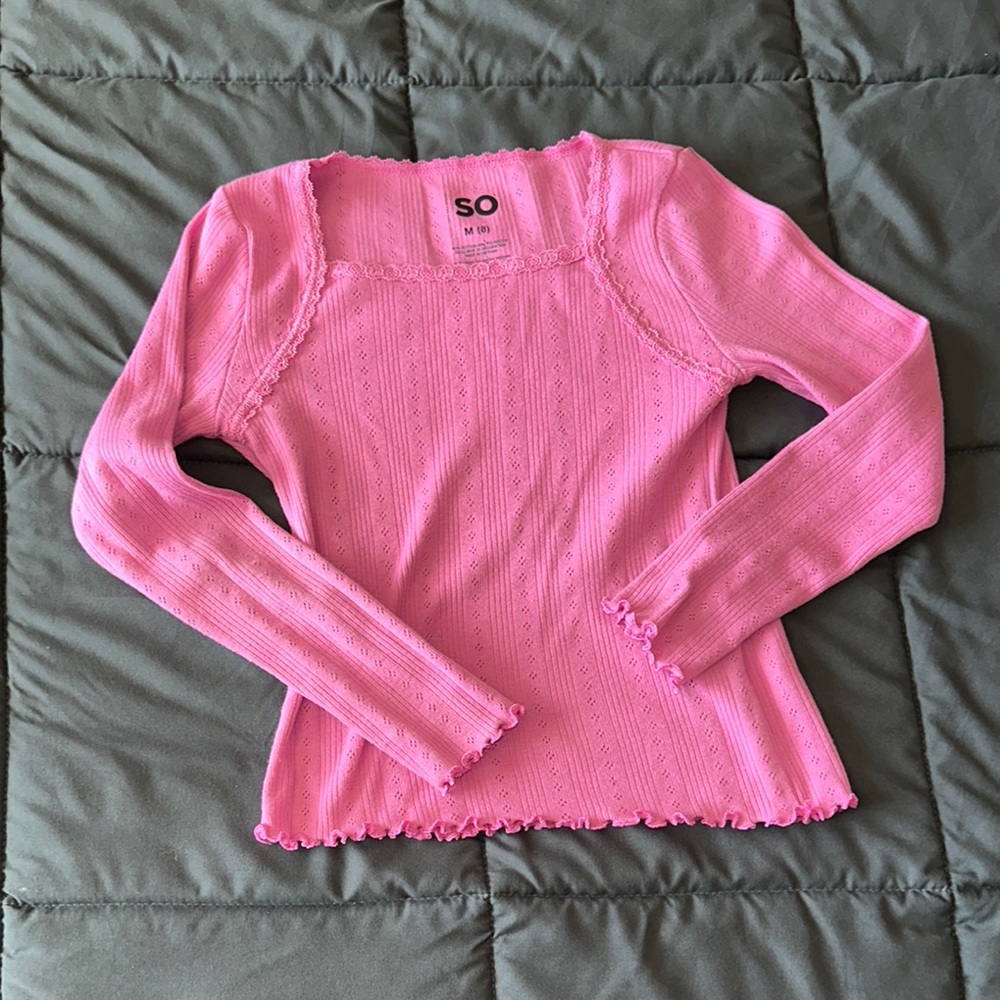 SO Girls Pink long sleeve shirt‎